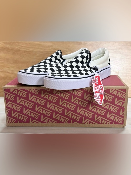 Vans Shoes - NEW Vans Classic Slip-On Checkerboard Sneakers - Black and White, multiple sizes